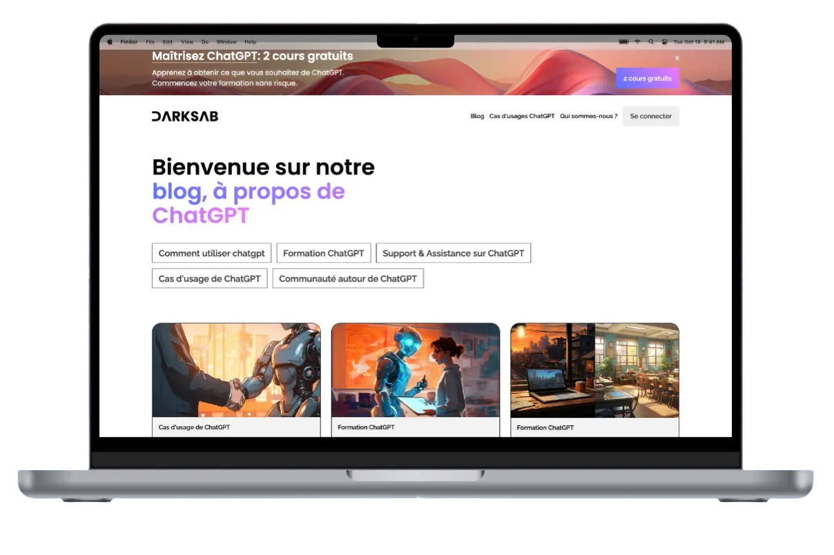 Laptop displaying a webpage