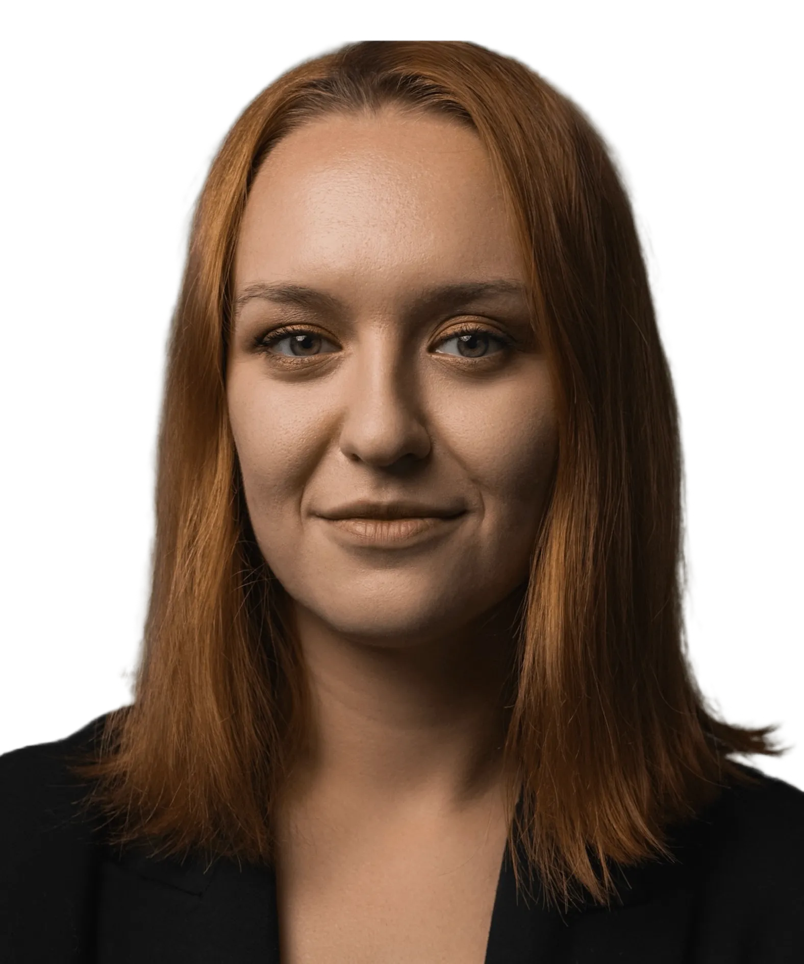 portrait of woman with neutral expression